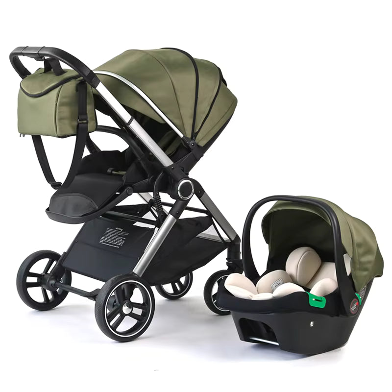 GRACE | 3-in-1 Luxury Portable Multi-Function Baby Stroller