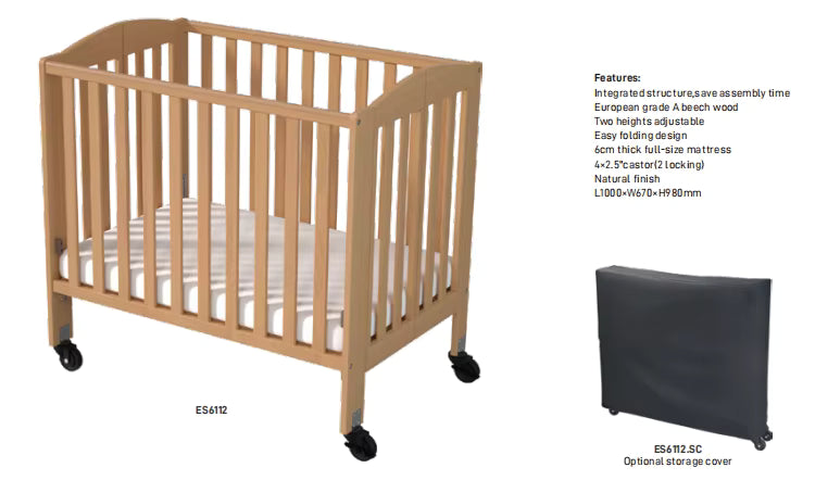 AMBER | Newborn Soft Luxury Royal Foldable Baby Crib